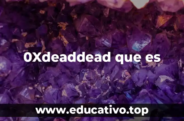 0Xdeaddead que es