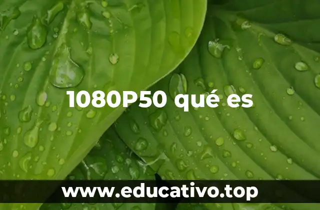 1080P50 qué es