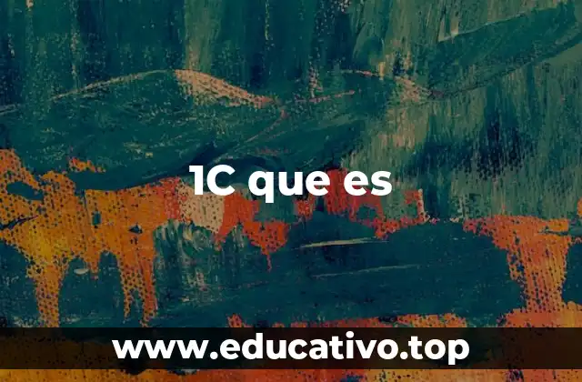 1C que es