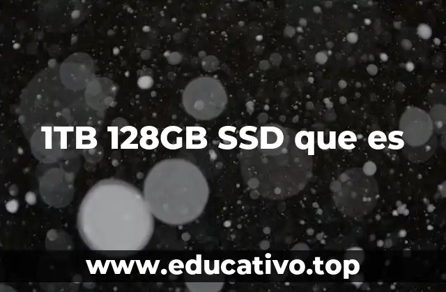 1TB 128GB SSD que es
