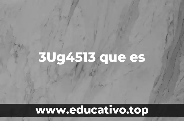 3Ug4513 que es
