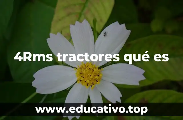 4Rms tractores qué es