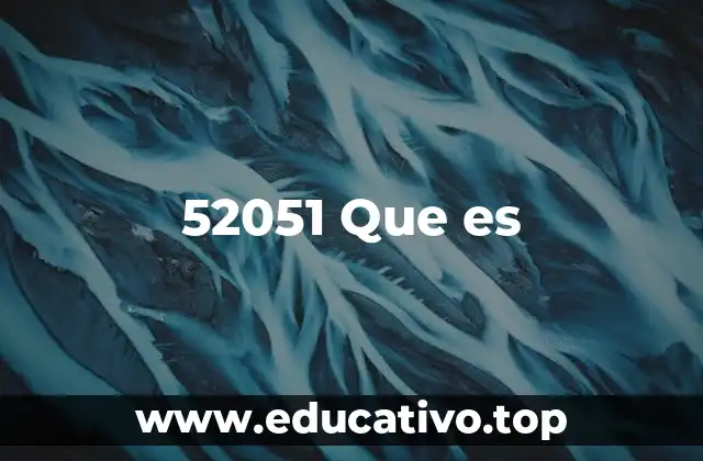52051 Que es