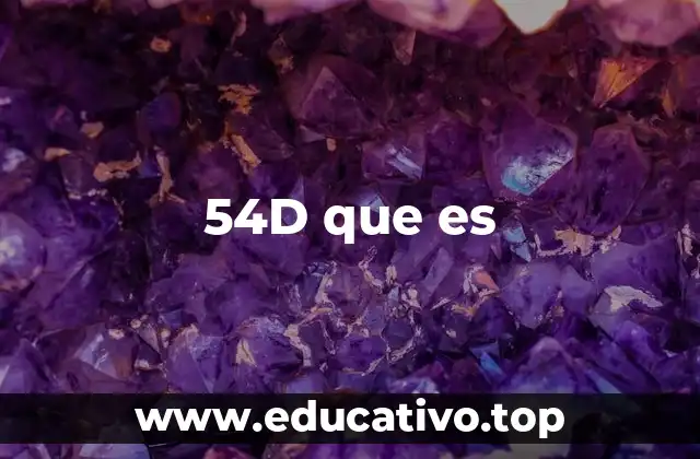 54D que es