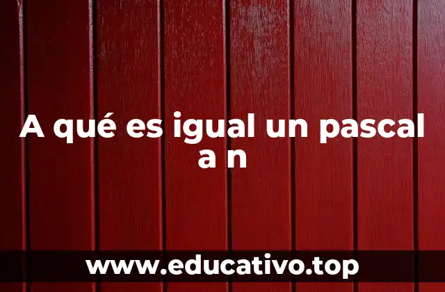 La relación entre fuerza, área y presión