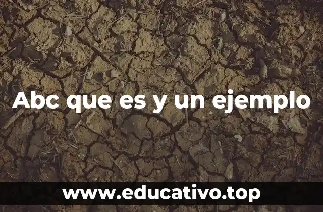 Abc que es y un ejemplo