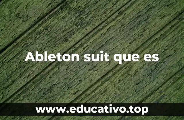 Ableton suit que es