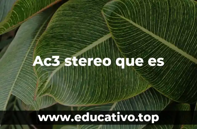 Ac3 stereo que es