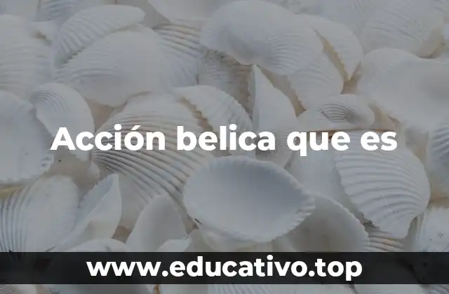 Acción belica que es