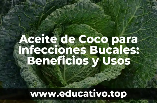 Aceite de Coco para Infecciones Bucales: Beneficios y Usos