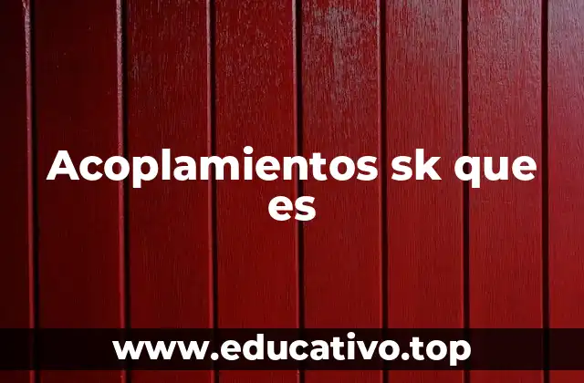 Acoplamientos sk que es