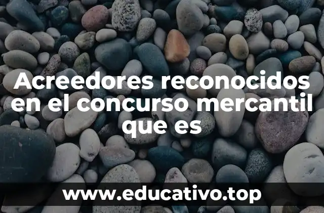 Acreedores reconocidos en el concurso mercantil que es