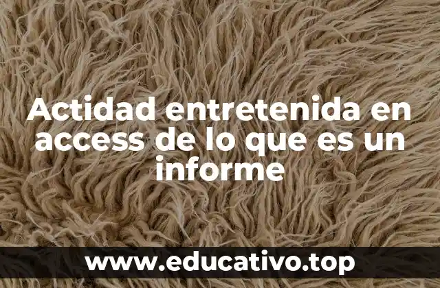 El rol de los informes en el aprendizaje práctico de bases de datos