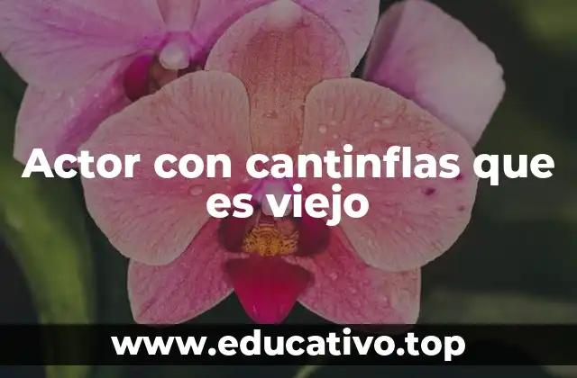 Actor con cantinflas que es viejo