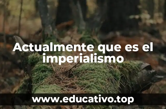 Actualmente que es el imperialismo