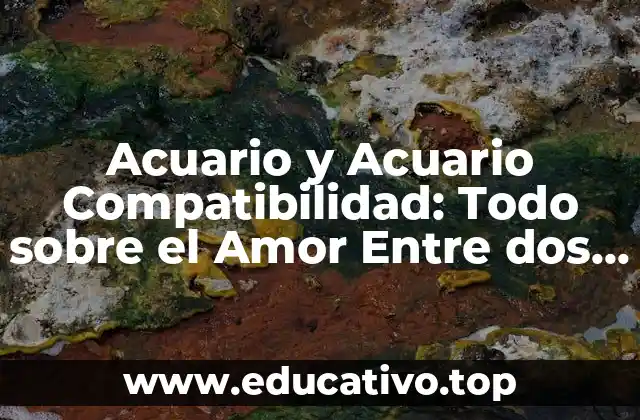 Acuario y Acuario Compatibilidad: Todo sobre el Amor Entre dos Acuarios