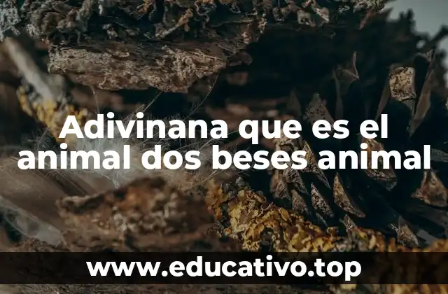 Adivinana que es el animal dos beses animal