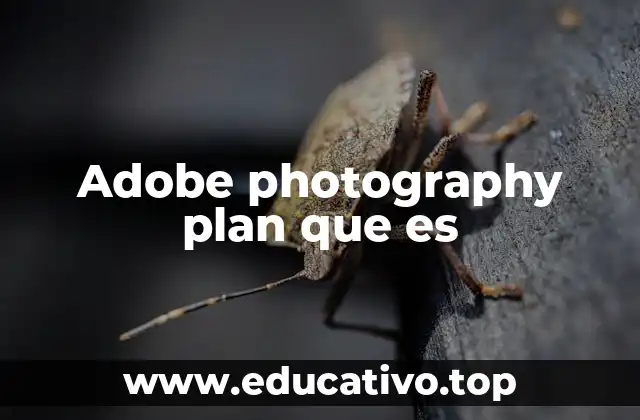 Adobe photography plan que es