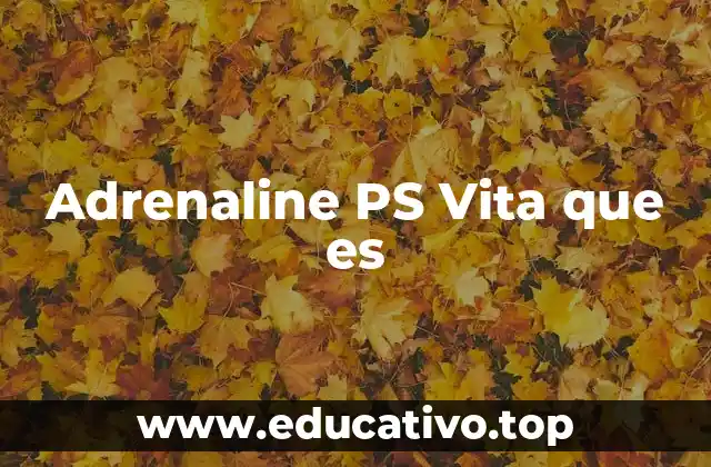Adrenaline PS Vita que es