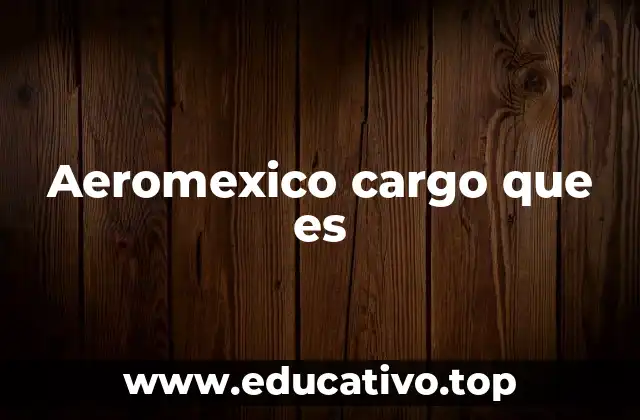 Aeromexico cargo que es