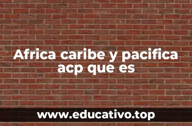Africa caribe y pacifica acp que es
