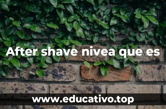 After shave nivea que es