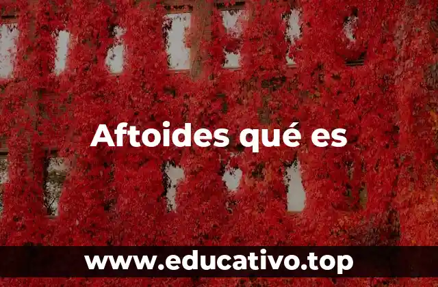 Aftoides qué es