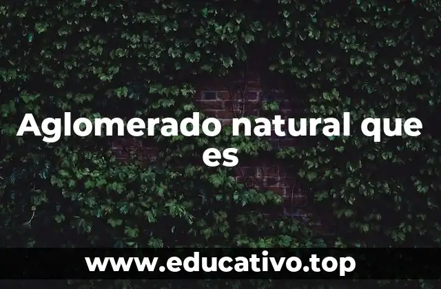 Aglomerado natural que es