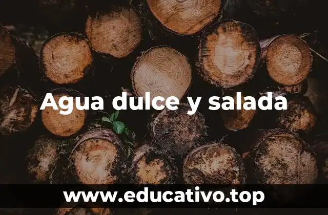 Distribución global del agua dulce y salada