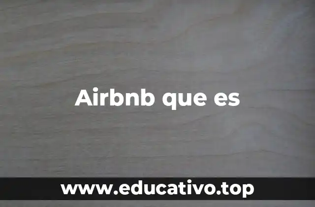 Airbnb que es