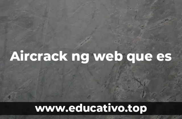 Aircrack ng web que es
