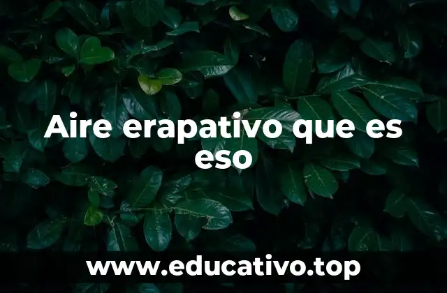 Aire erapativo que es eso