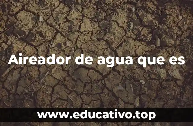 Aireador de agua que es