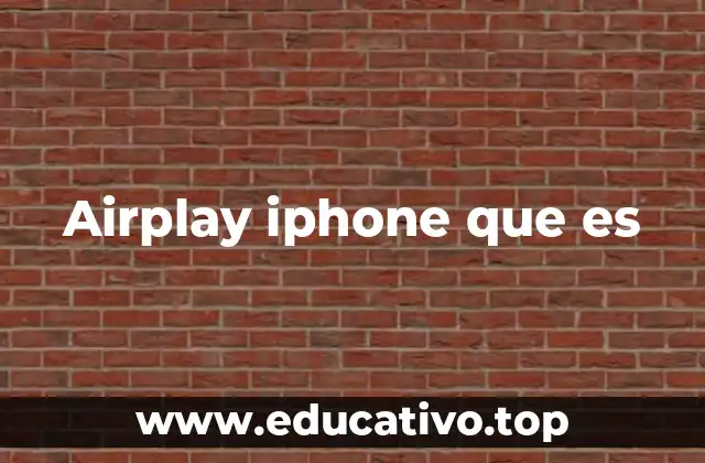 Airplay iphone que es