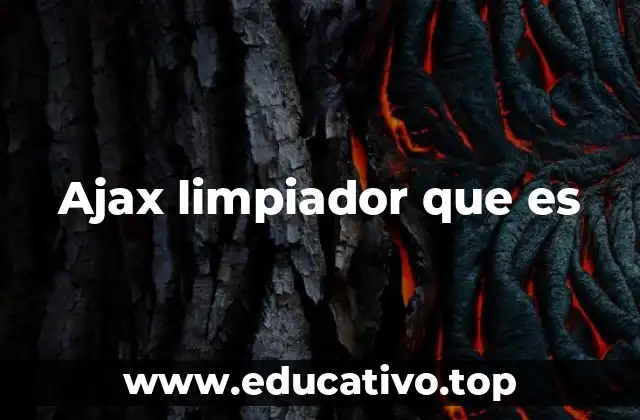 Ajax limpiador que es