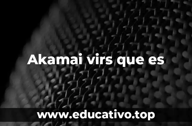 Akamai virs que es