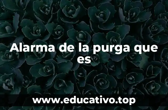 Alarma de la purga que es