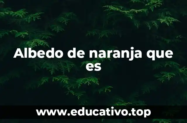 Albedo de naranja que es