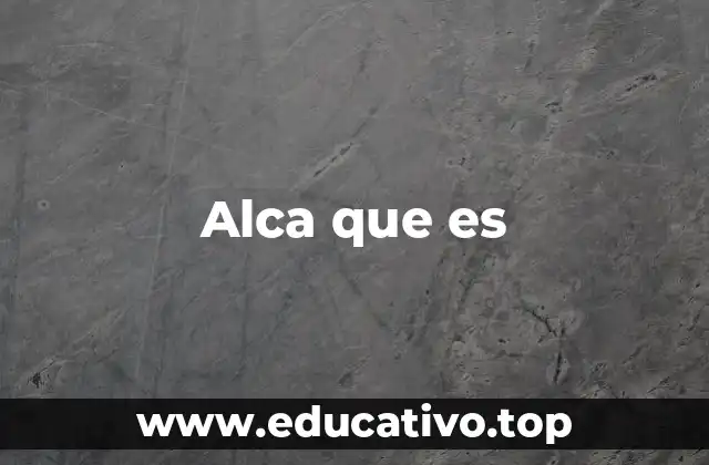 Alca que es