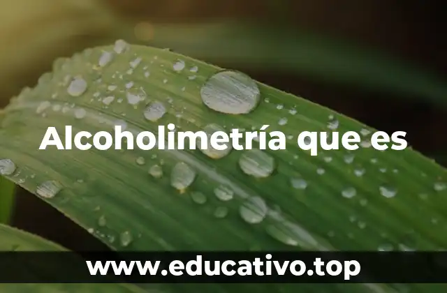 Cómo se mide el alcohol en el organismo