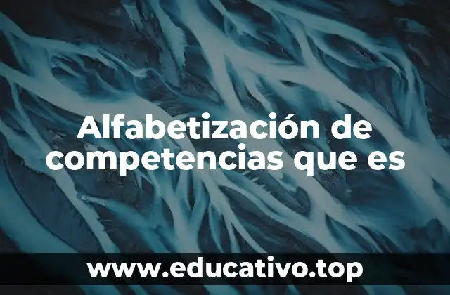 Alfabetización de competencias que es