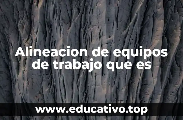 Alineacion de equipos de trabajo que es