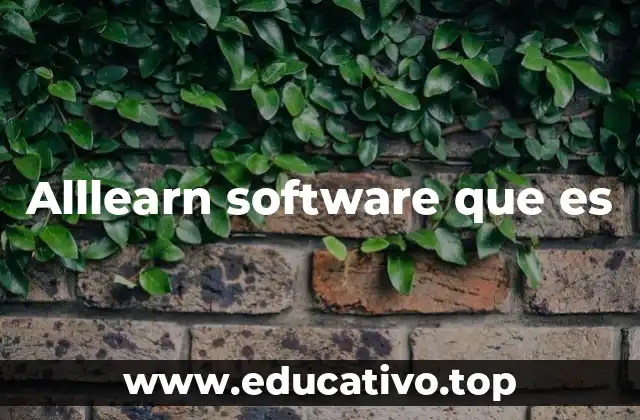 Alllearn software que es