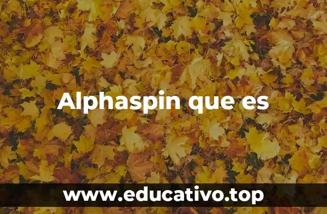 Alphaspin que es