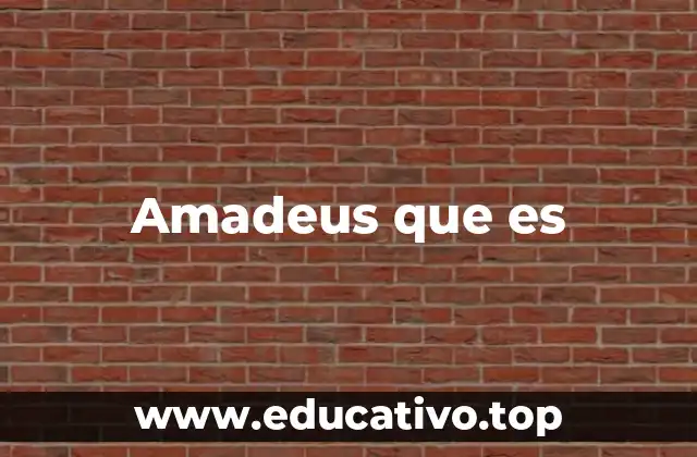 Amadeus que es