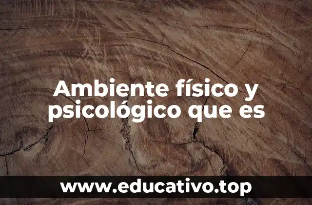 Ambiente físico y psicológico que es