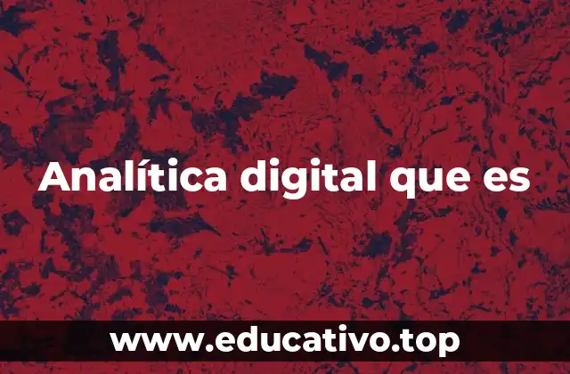 Analítica digital que es