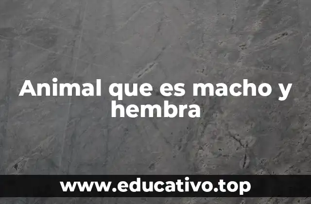 El hermafroditismo en la naturaleza