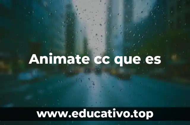 Animate cc que es