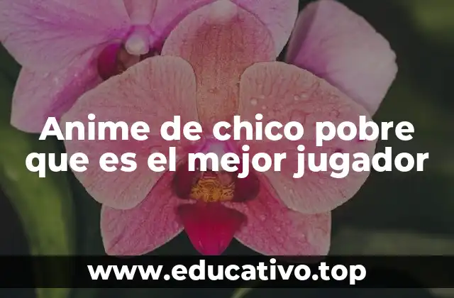 Anime de chico pobre que es el mejor jugador